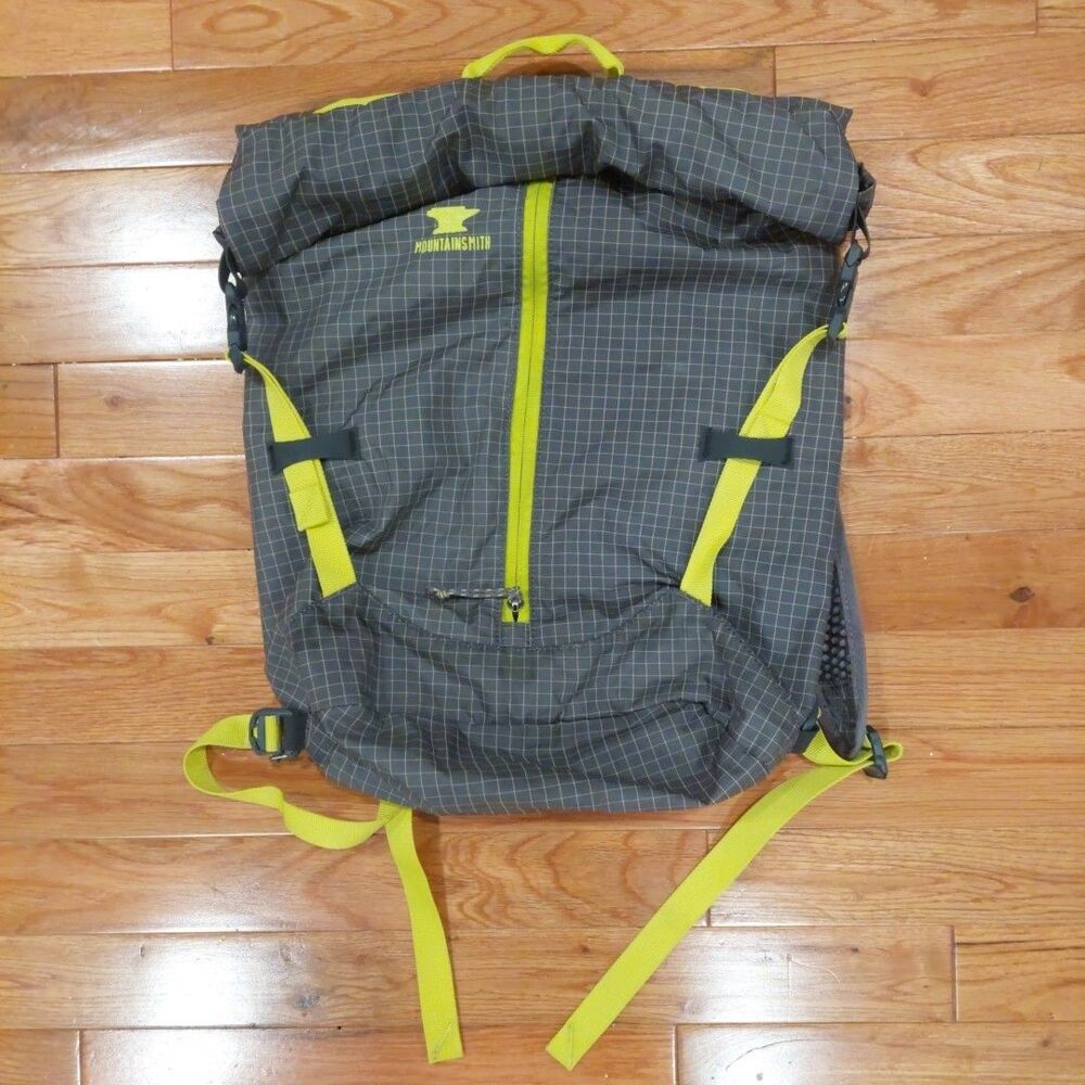 Mountainsmith Scream 20L Daypack Compression Sack Roll-top Gray+Lime Green